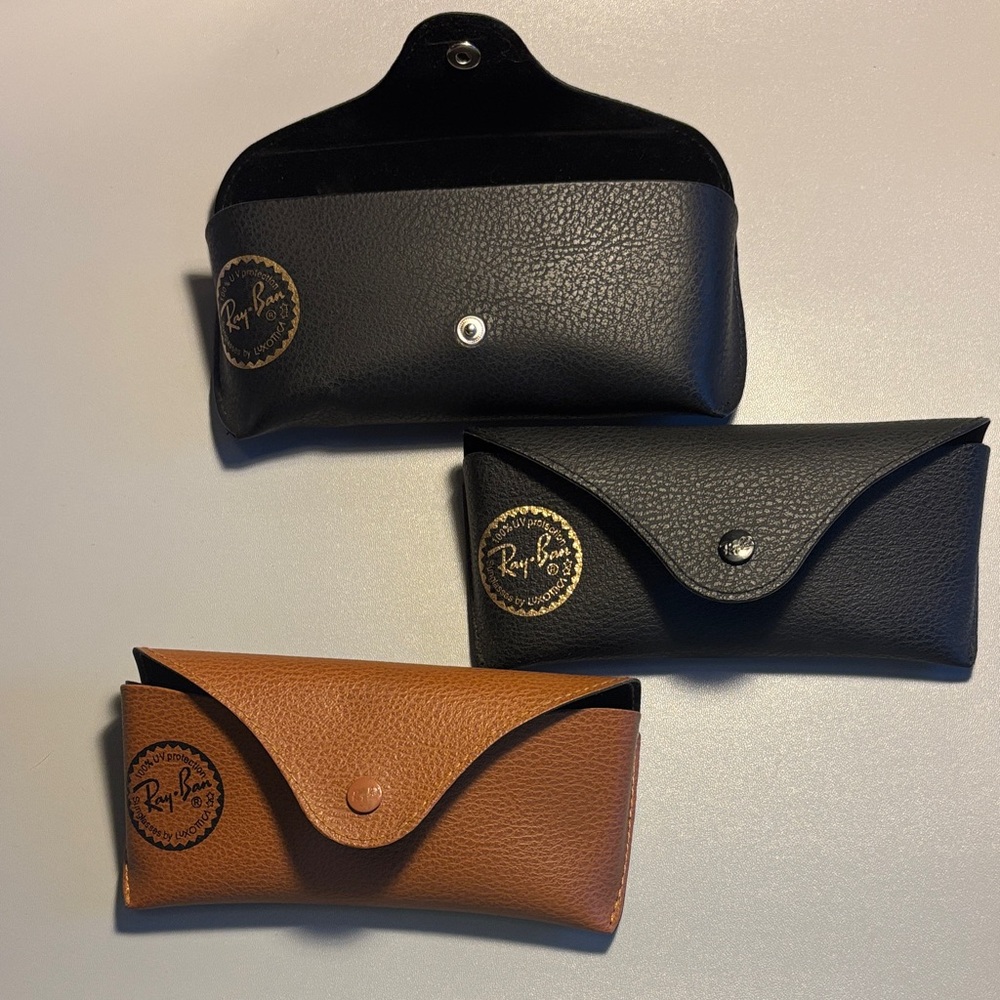 Ray-Ban Black and Tan Sunglass Cases only